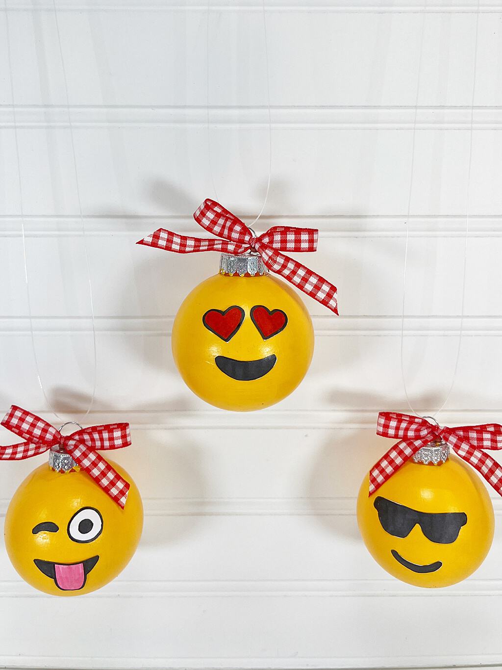 DIY Emoji Ornaments