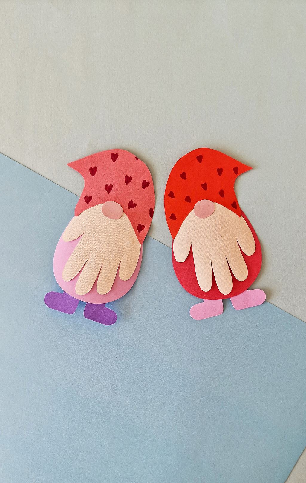 Handprint Gnome for Valentine’s Day