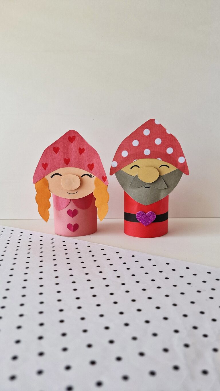 Toilet Paper Roll Gnome for Valentine’s Day