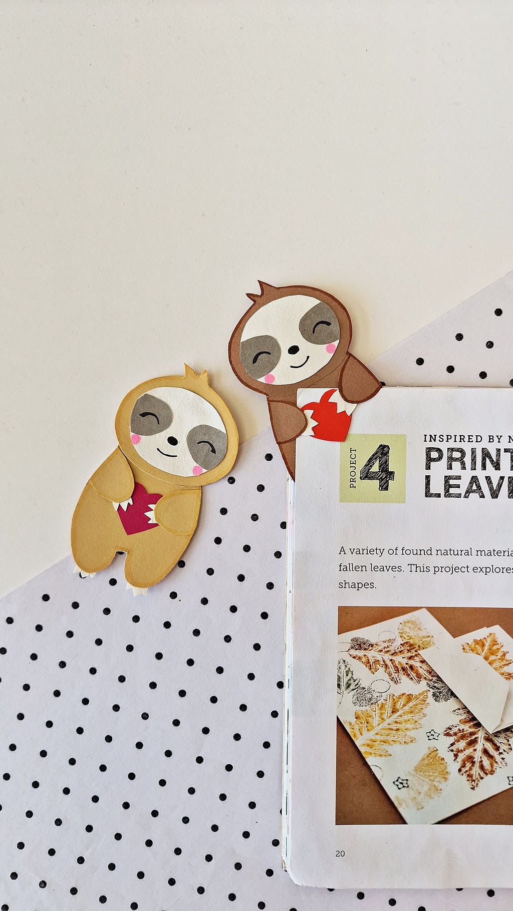 DIY Sloth Bookmark Craft