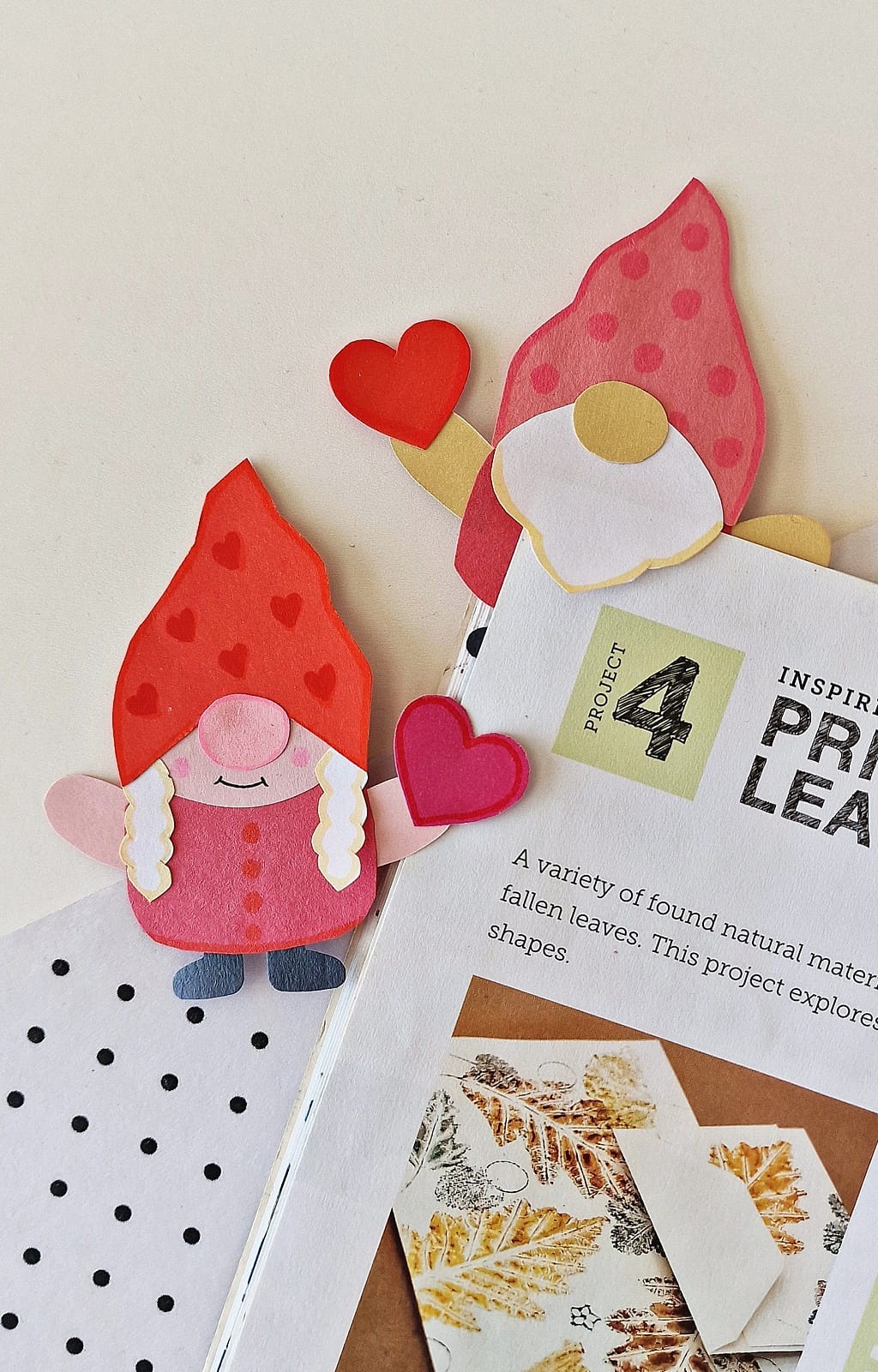 Valentine Gnome Bookmark Craft