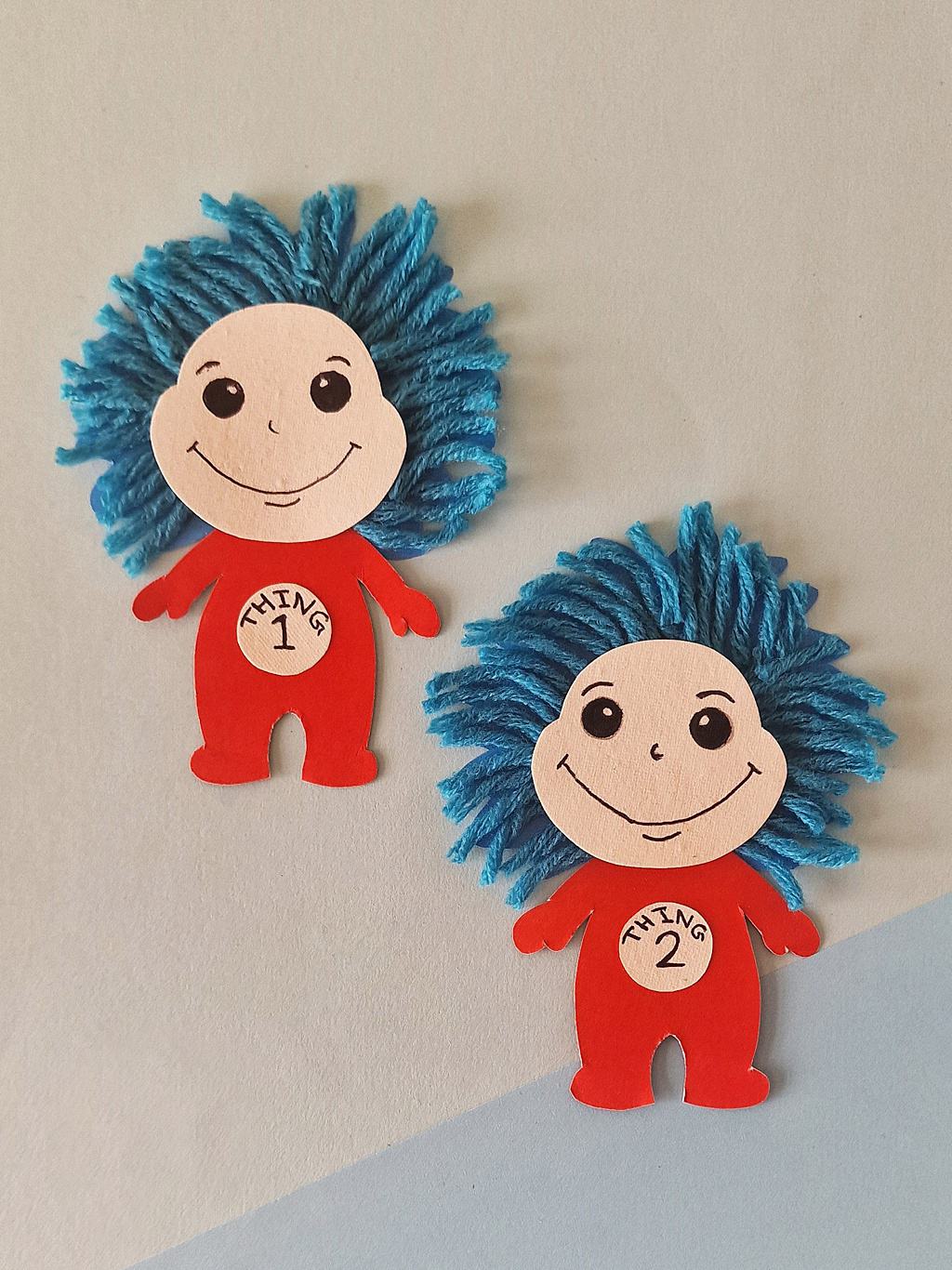 Thing One and Thing Two Dr. Seuss Craft