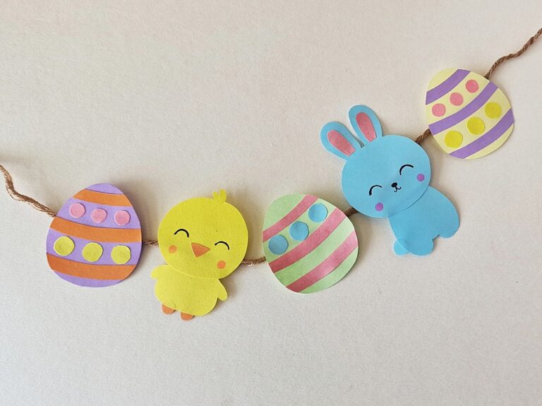 DIY Paper Garland for Easter - Big Family Blessings