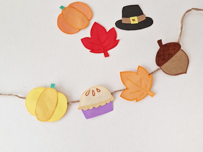 DIY Paper Thanksgiving Garland - Big Family Blessings