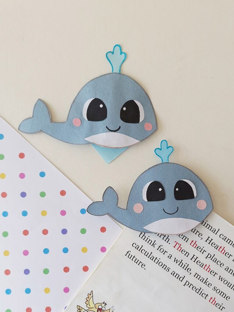 Whale Bookmark Craft