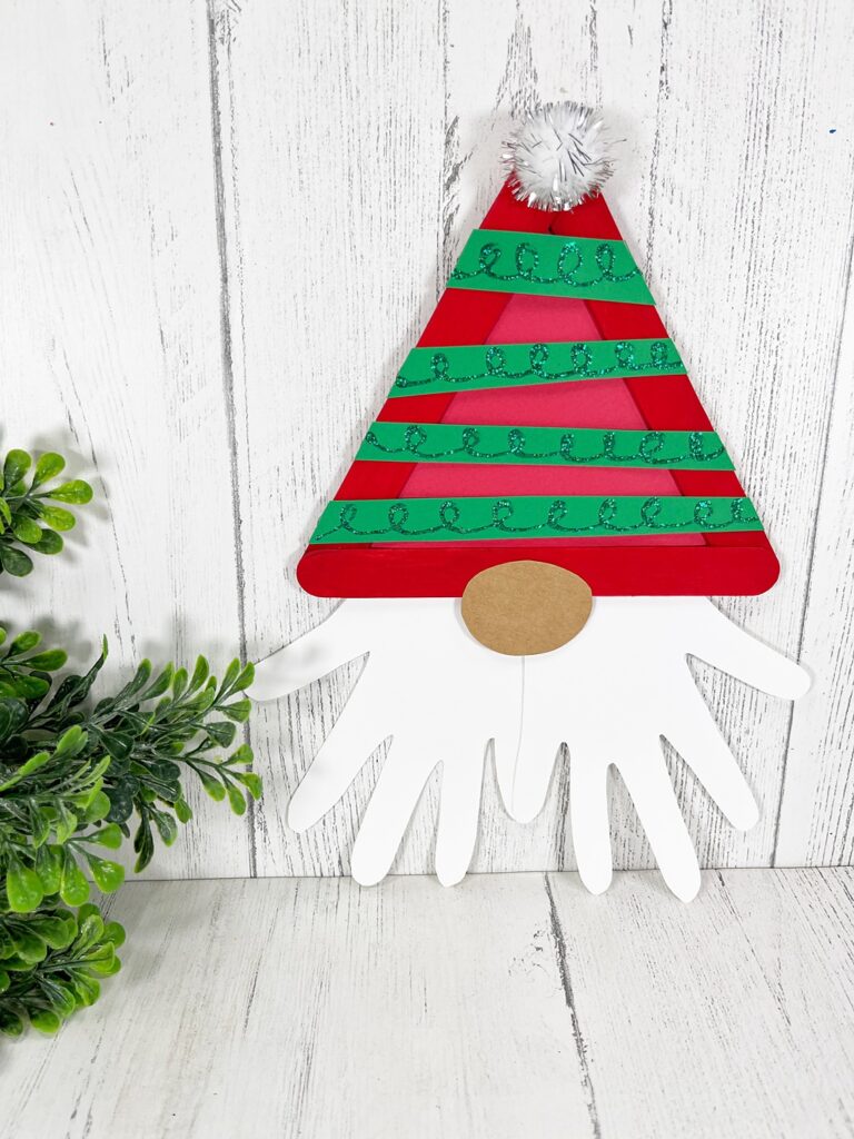 Popsicle Stick Christmas Gnome Craft
