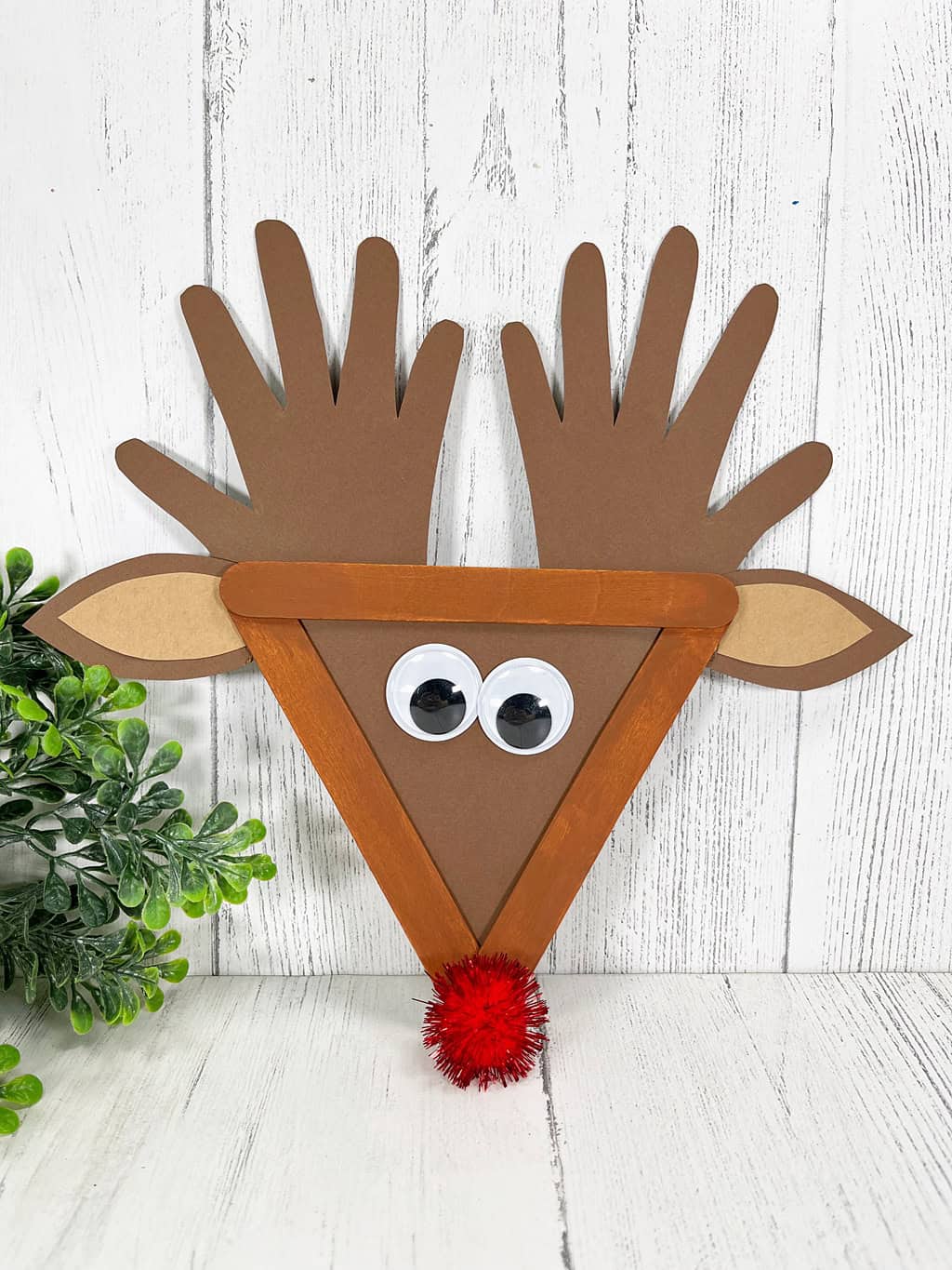 Craft Stick Rudolph Craft for Kids