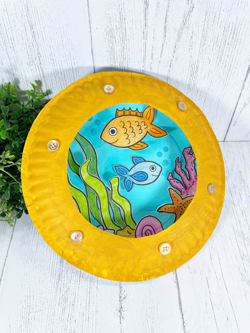 Paper Plate Porthole Craft