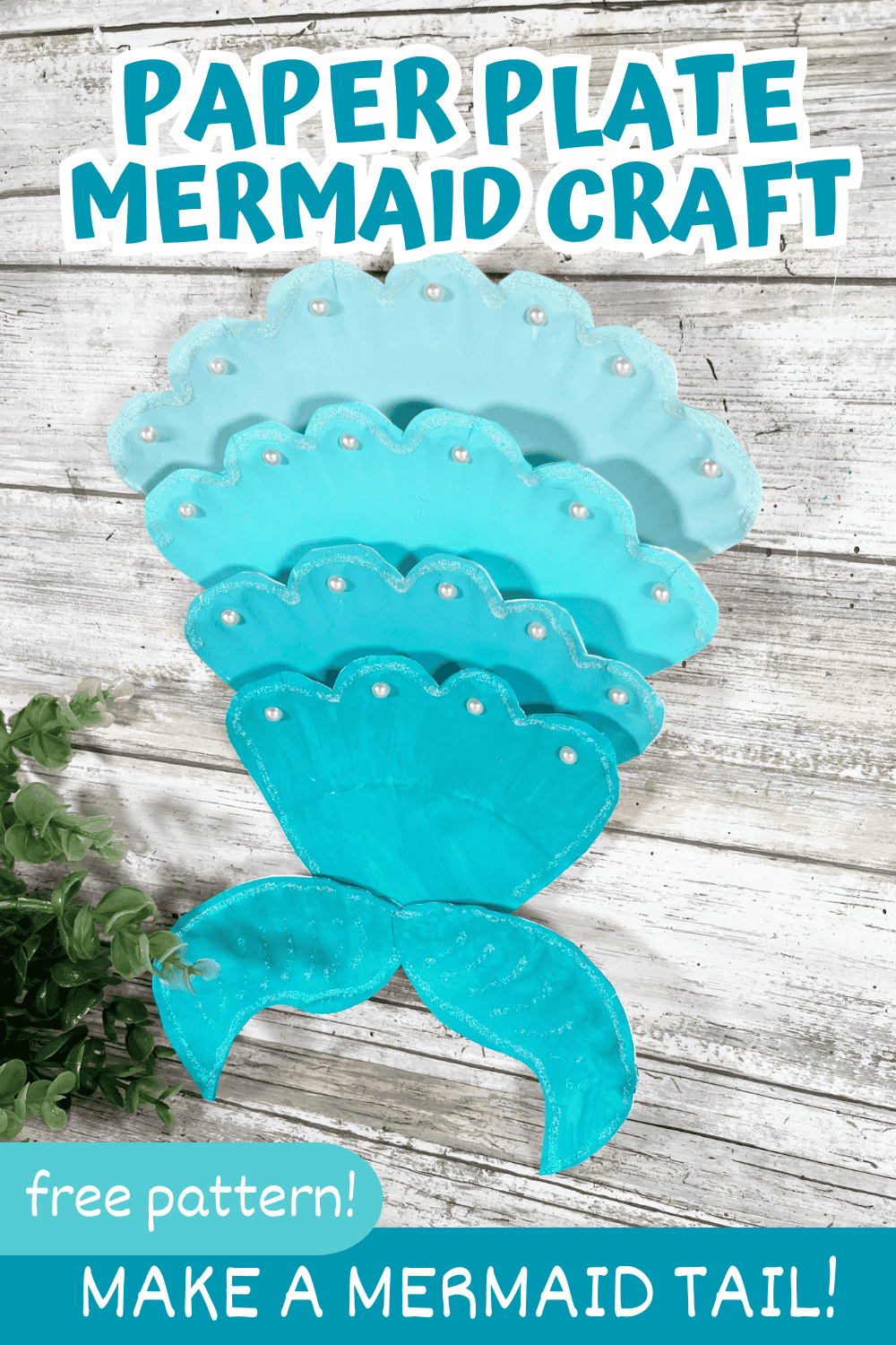Paper Plate Mermaid Tail Craft - Big Family Blessings