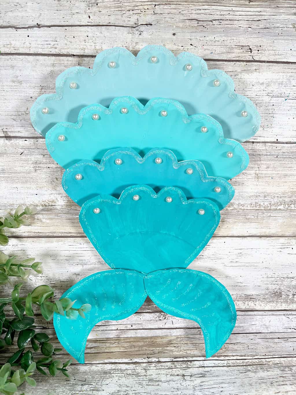 Paper Plate Mermaid Tail Craft