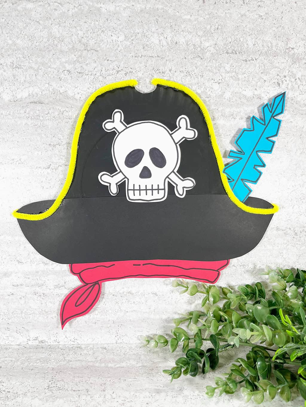 Paper Plate Pirate Hat Craft for Kids