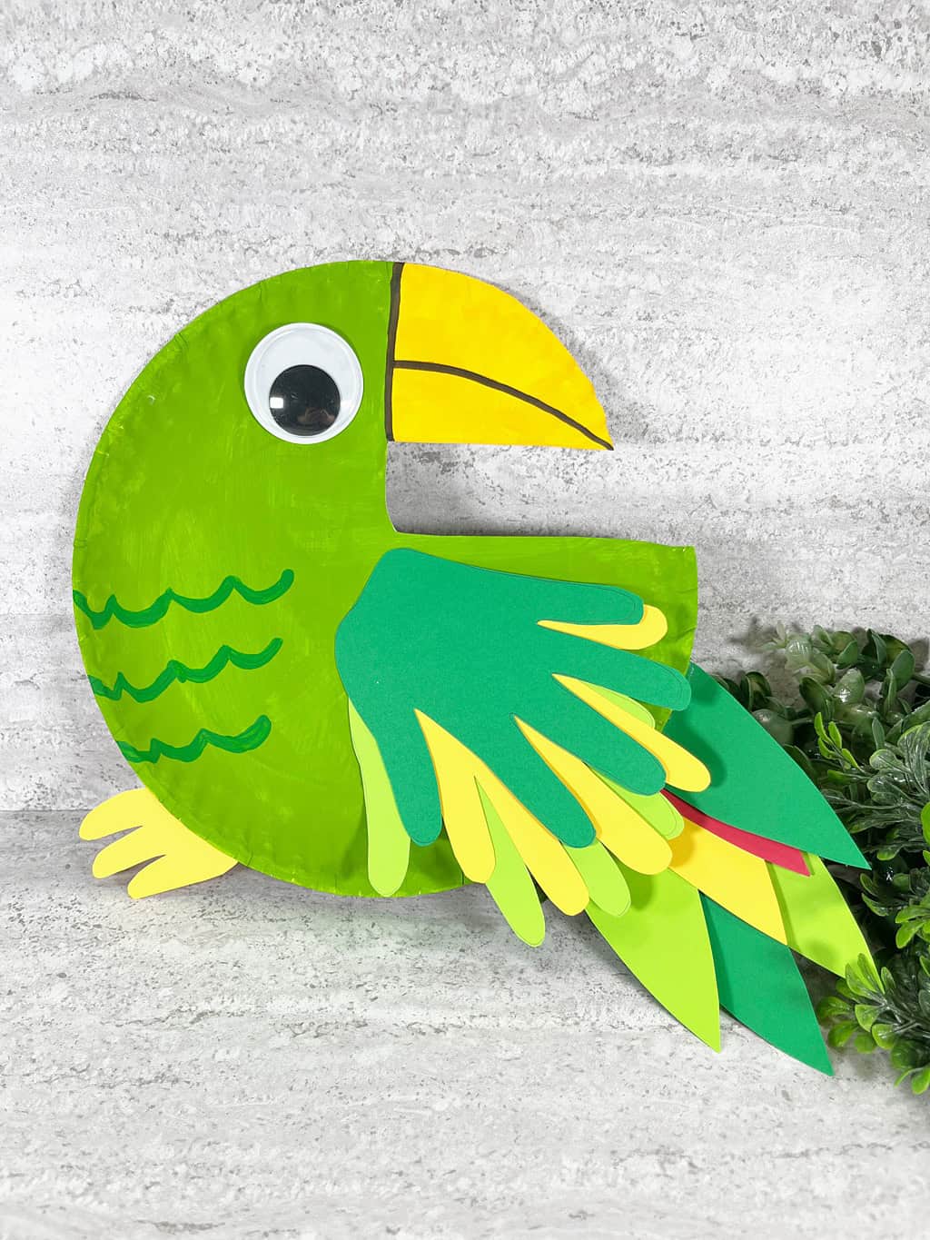 Paper Plate Parrot Craft