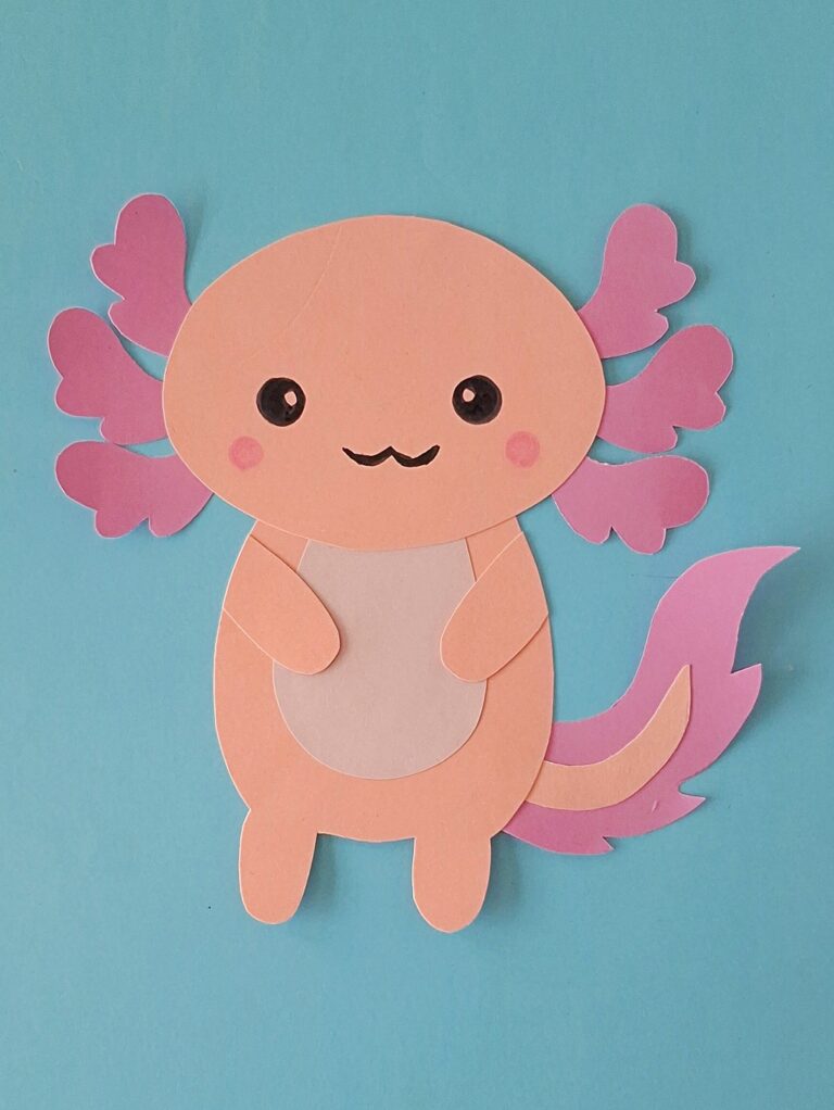 Easy Axolotl Craft for Kids