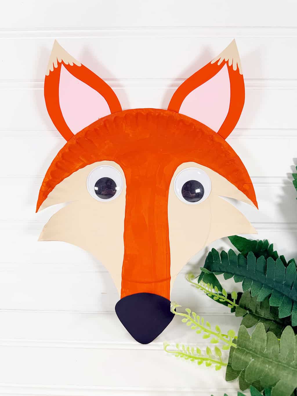 Paper Plate Red Fox Craft for Kids