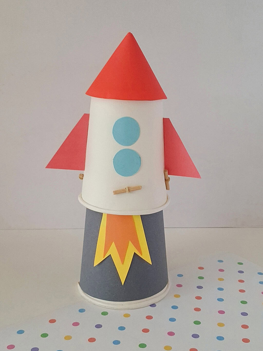 Paper Cup Flying Rocket Craft