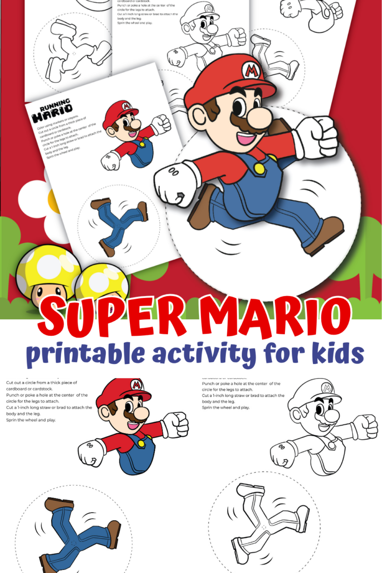 Free Super Mario Bros Printable Activity