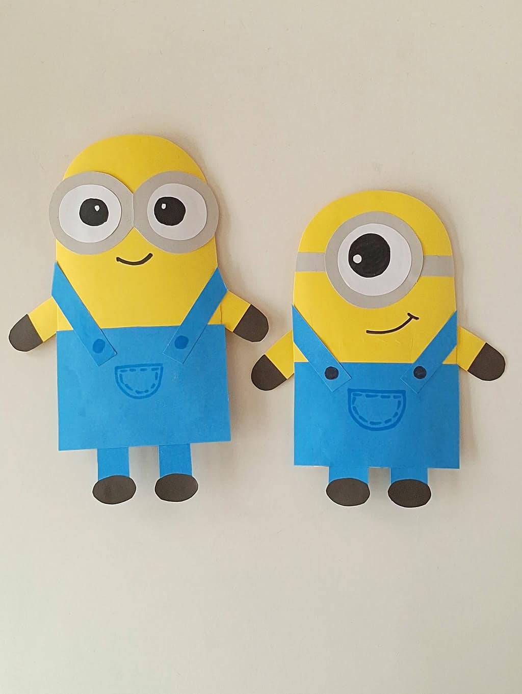 Paper Bag Minion Puppet Craft for Kids