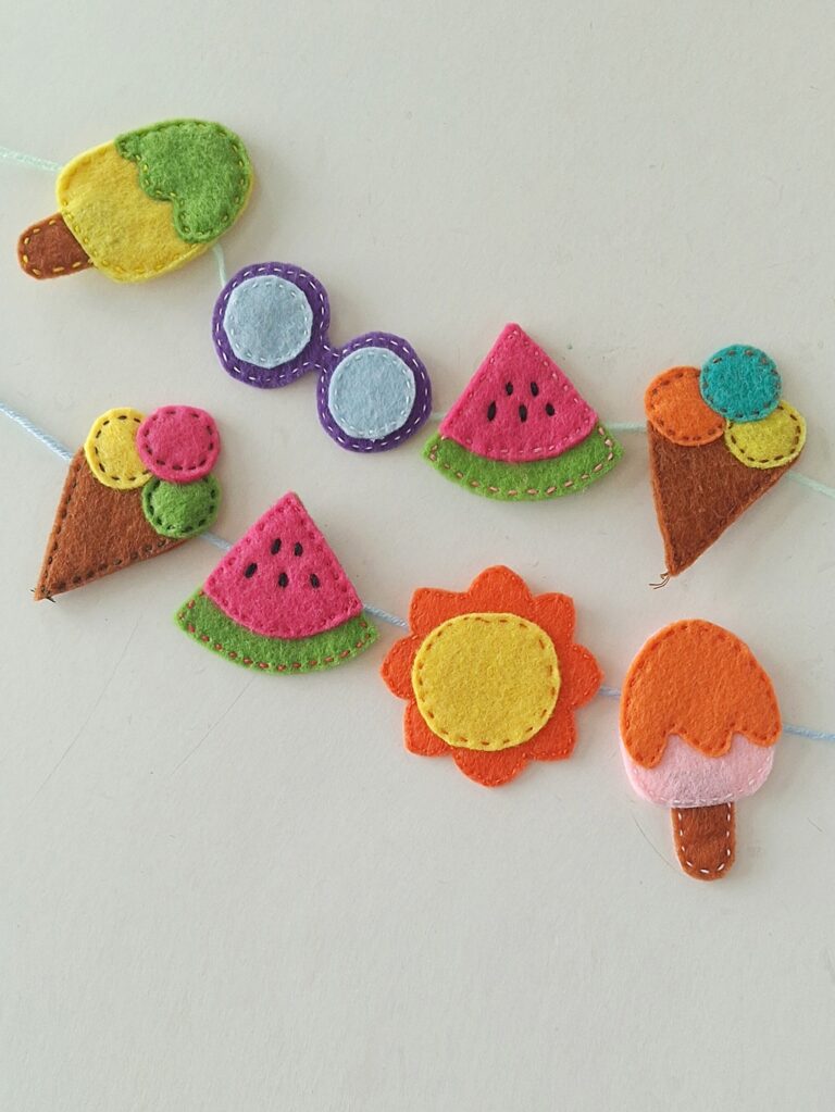 Felt Summer Garland