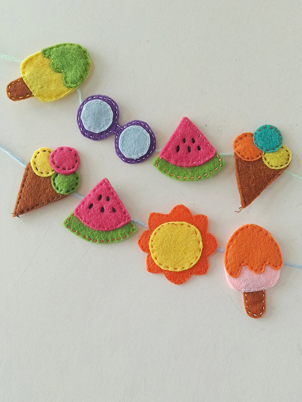 Felt Summer Garland