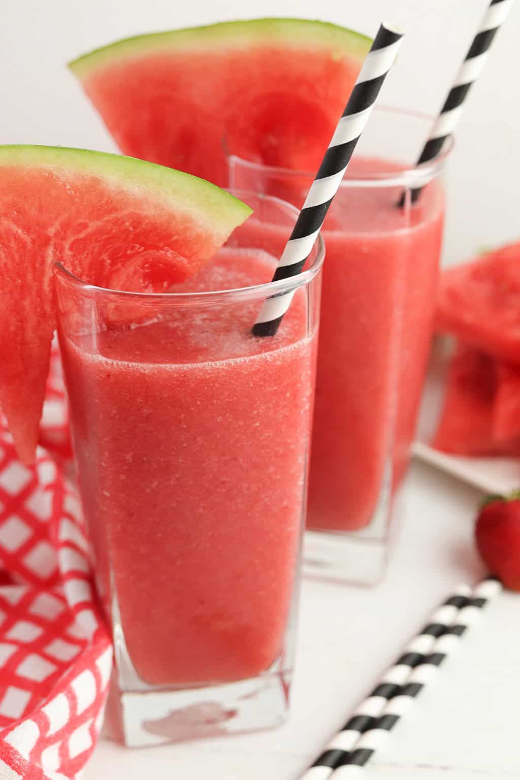 Best Ever Frozen Strawberry Watermelon Slushy