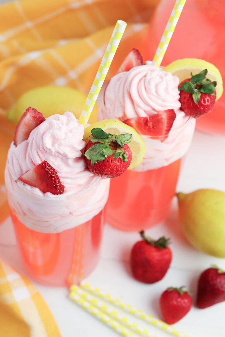 Whipped Strawberry Lemonade